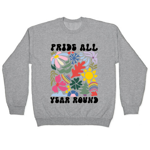 Pride All Year Round Abstract Florals Pullover