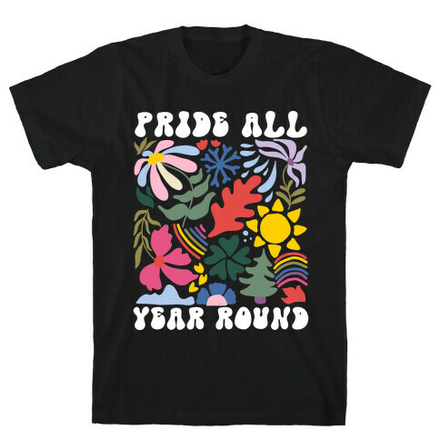 Pride All Year Round Abstract Florals T-Shirt