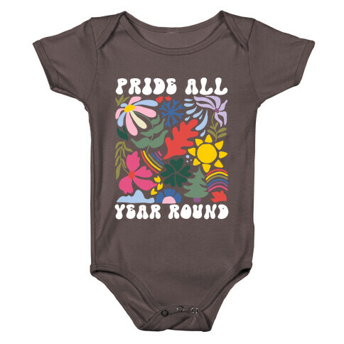 Pride All Year Round Abstract Florals Baby One-Piece