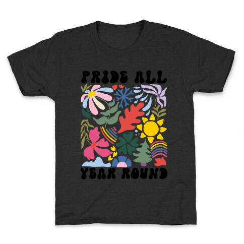 Pride All Year Round Abstract Florals Kids T-Shirt