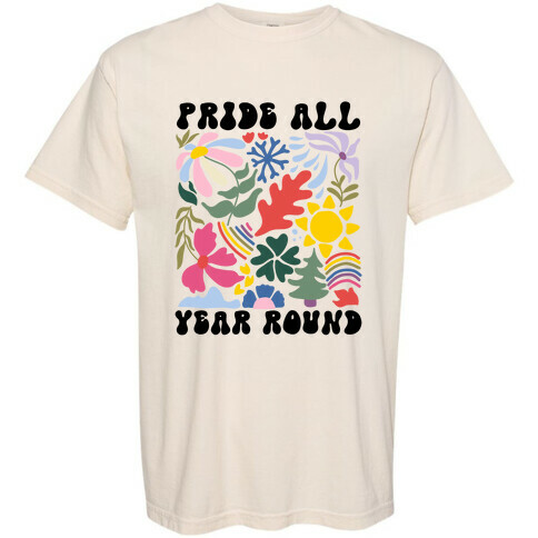 Pride All Year Round Abstract Florals T-Shirt