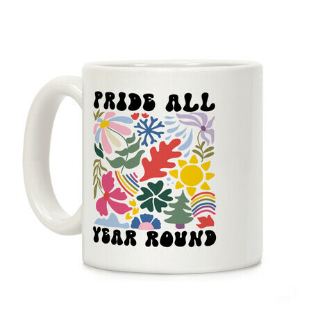 Pride All Year Round Abstract Florals Coffee Mug