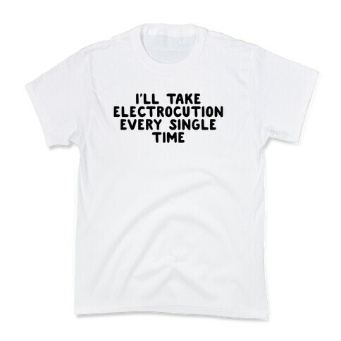 Trump Sharks or Electrocution Speech Quote Kids T-Shirt