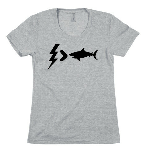 Electrocution Over Shark Trump Womens T-Shirt