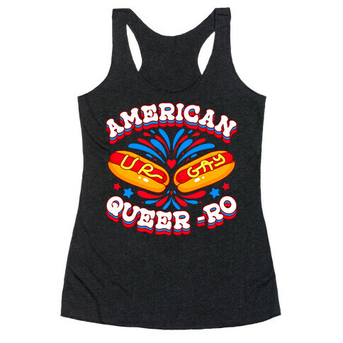 America Queer-Ro Racerback Tank Top
