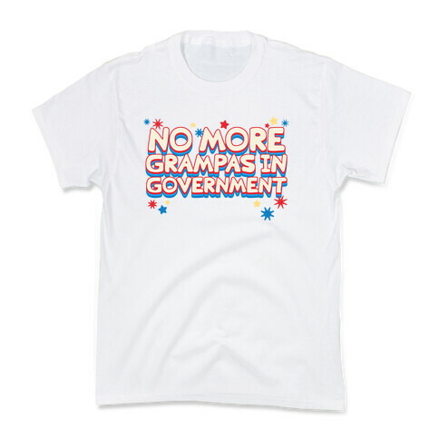 No More Grandpas In Government Kids T-Shirt