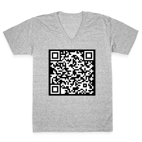 F*** Trump Secret QR Code V-Neck Tee Shirt