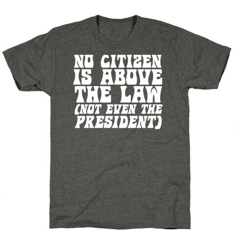 No Citizen is Above the Law (Not Even the President) T-Shirt