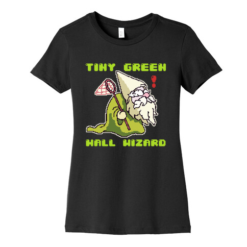 Tiny Green Mall Wizard Womens T-Shirt