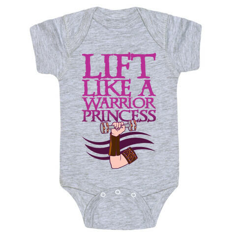 Lift Like A Warrior Princess Baby One-Piece