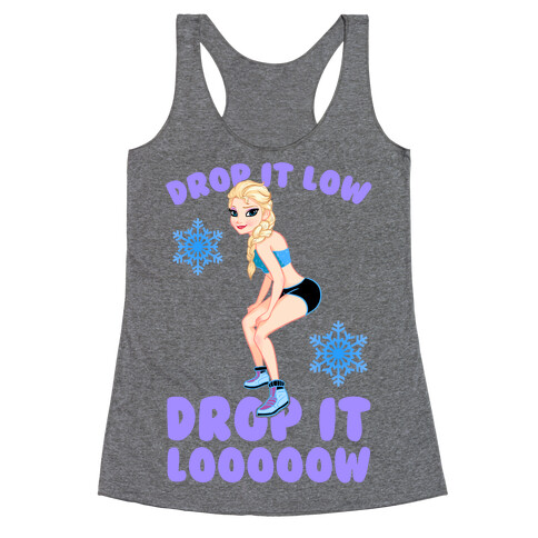 Twerking Elsa Racerback Tank Top