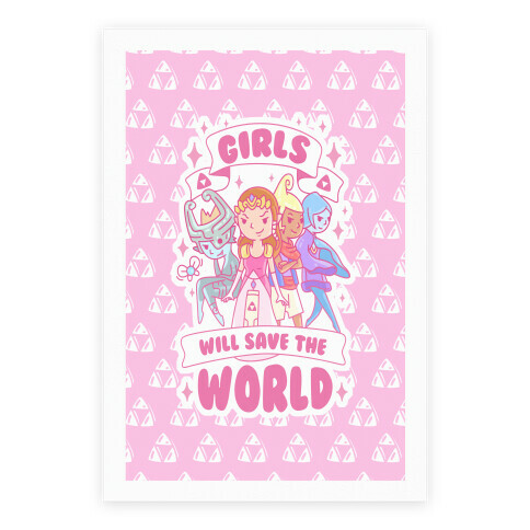 Zelda Girls Will Save The World Parody Poster