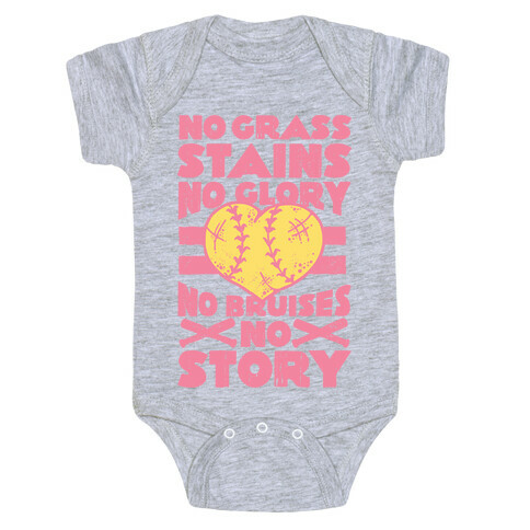 No Grass Stains No Glory Baby One-Piece