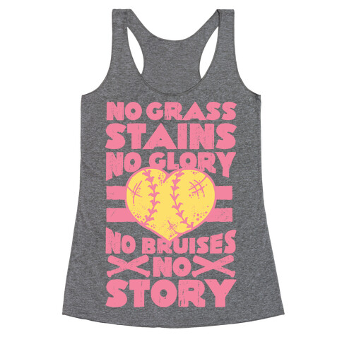 No Grass Stains No Glory Racerback Tank Top