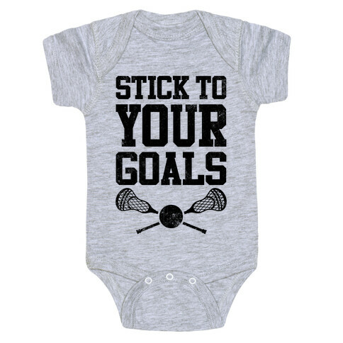 Stick To Your Goals (Vintage) Baby One-Piece