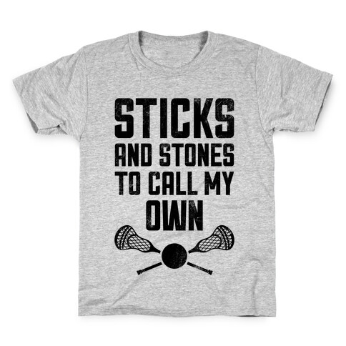 Sticks And Stones To Call My Own (Vintage) Kids T-Shirt