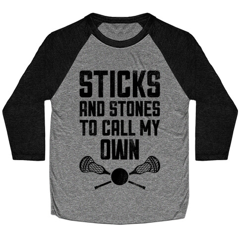 Sticks And Stones To Call My Own (Vintage) Baseball Tee