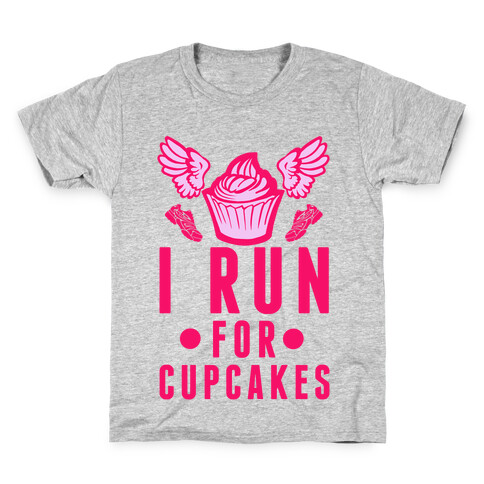 I Run (For Cupcakes) Kids T-Shirt