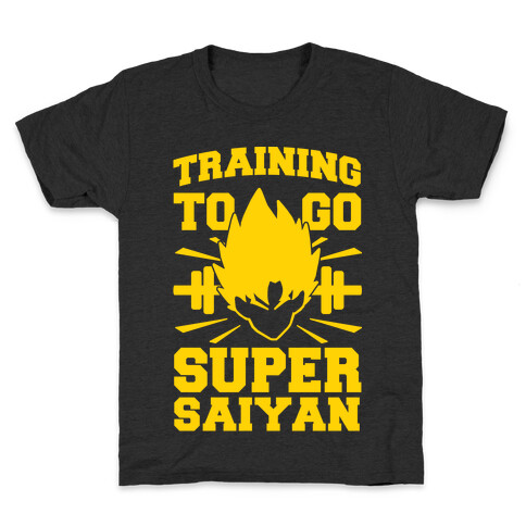Training to Go Super Saiyan Kids T-Shirt