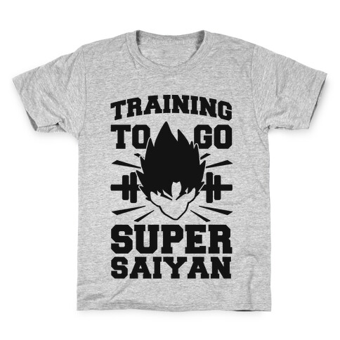 Training to Go Super Saiyan (black) Kids T-Shirt