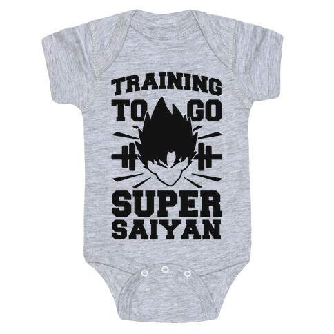 Training to Go Super Saiyan (black) Baby One-Piece