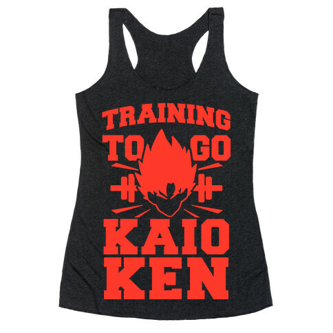 Training to Go Kaio-Ken Racerback Tank Top