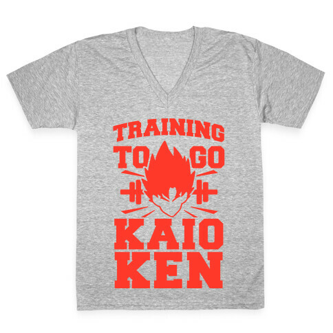 Training to Go Kaio-Ken V-Neck Tee Shirt