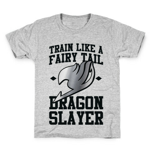 Train Like a Fairy Tail Dragon Slayer (Gajeel) Kids T-Shirt