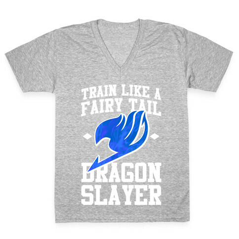 Train Like a Fairy Tail Dragon Slayer (Wendy) V-Neck Tee Shirt