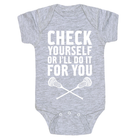 Check Yourself Baby One-Piece