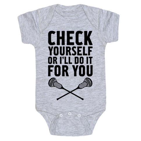 Check Yourself Baby One-Piece