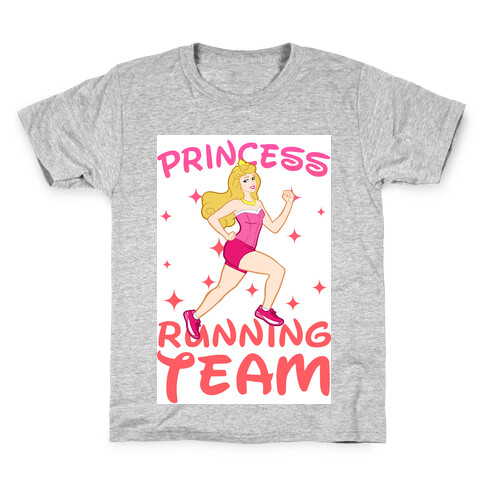 Princess Running Team (Pink) Kids T-Shirt