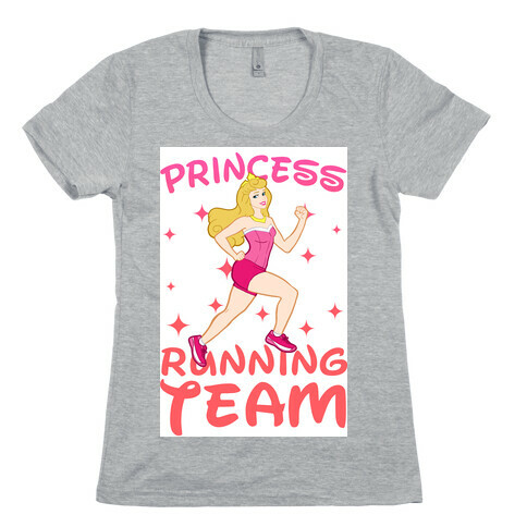 Princess Running Team (Pink) Womens T-Shirt