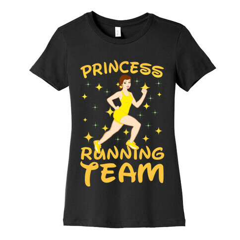 Princess Running Team (yellow) Womens T-Shirt