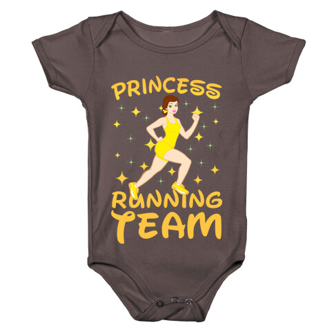 Princess Running Team (yellow) Baby One-Piece