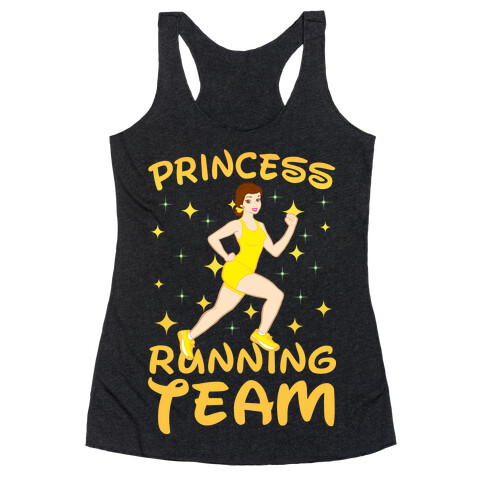 Princess Running Team (yellow) Racerback Tank Top