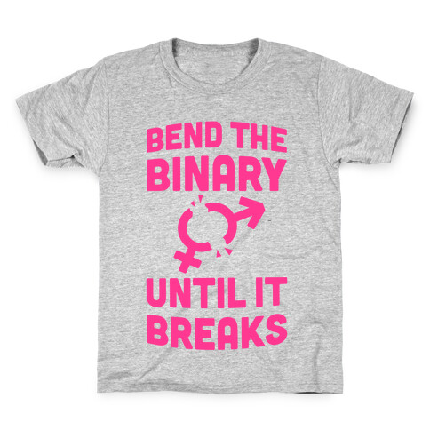 Bend The Binary Until It Breaks Kids T-Shirt