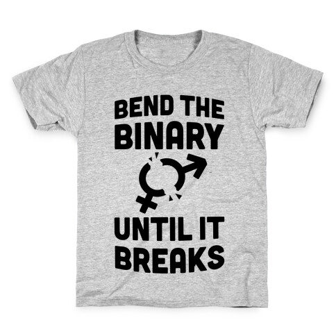 Bend The Binary Until It Breaks Kids T-Shirt
