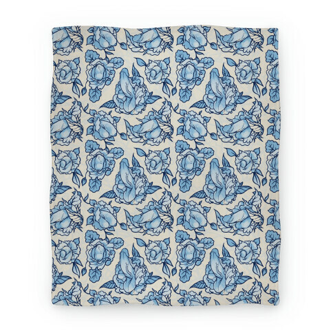 Floral Penis Pattern Blanket