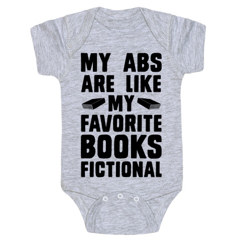 My Abs are Like My Favorite Book, Fictional Baby One-Piece