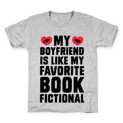 My Boyfriend is Like My Favorite Book, Fictional Kids T-Shirt