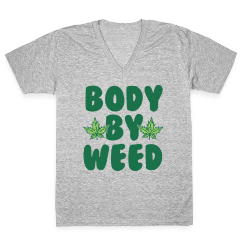Body By Weed V-Neck Tee Shirt