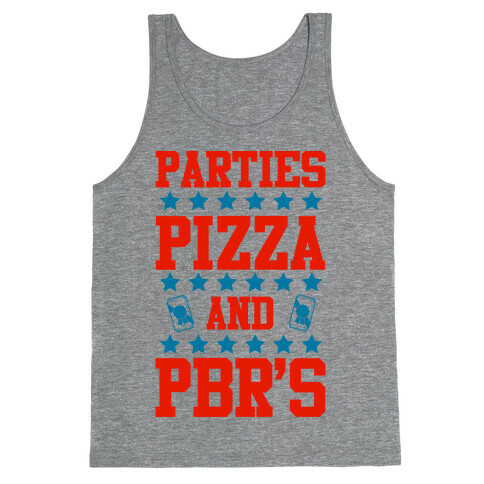 Pizza Parties and PBRs Tank Top