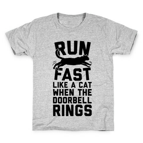 Run Fast Like A Cat Kids T-Shirt