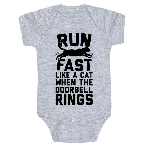 Run Fast Like A Cat Baby One-Piece