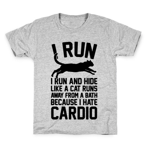 I Run Like A Cat Kids T-Shirt