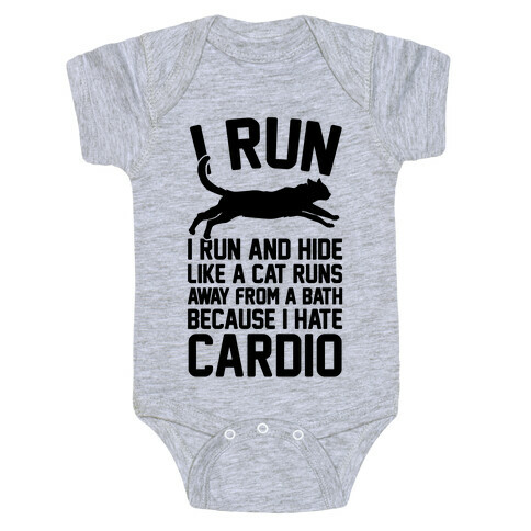 I Run Like A Cat Baby One-Piece