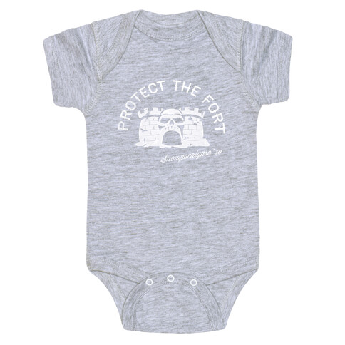 Protect the Fort, Snowpocalypse Winter Games Baby One-Piece