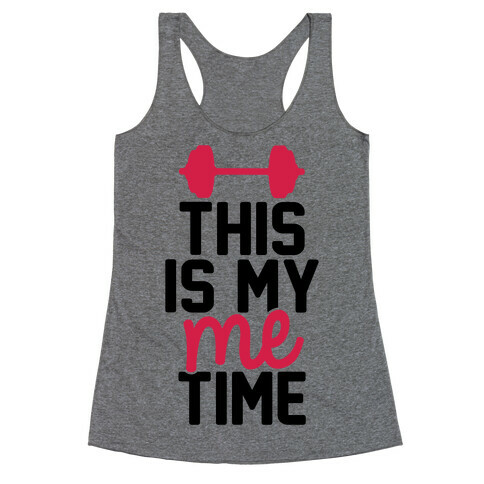 This Is My Me Time (Black & Red) Racerback Tank Top