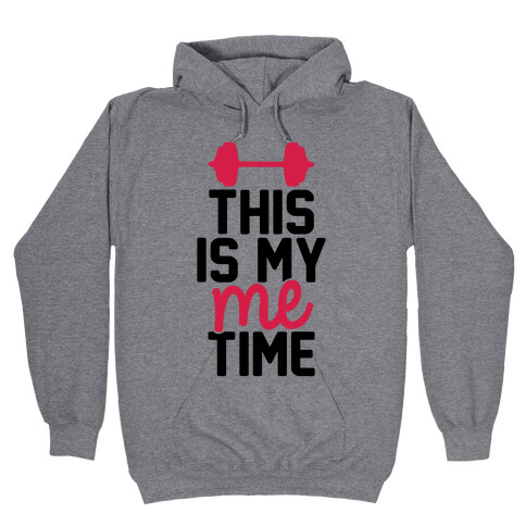 This Is My Me Time (Black & Red) Hooded Sweatshirt